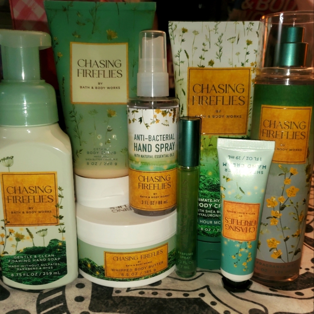 Chasing Fireflies Bath And Body Works set